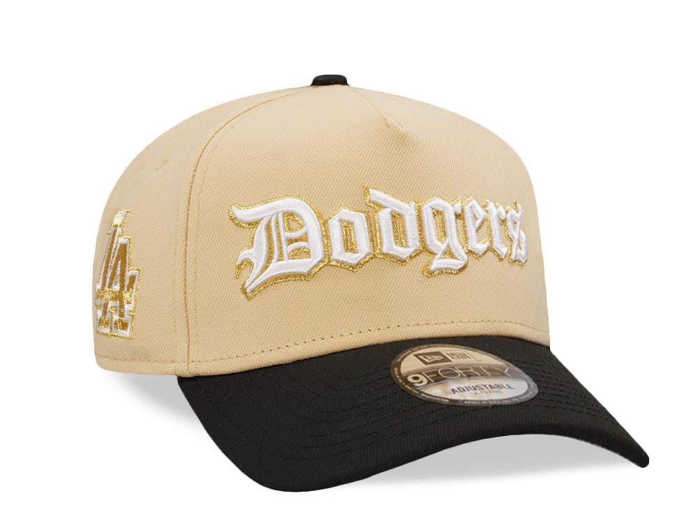 Los Angeles Dodgers Old English Vegas Gold Two Tone Edition
